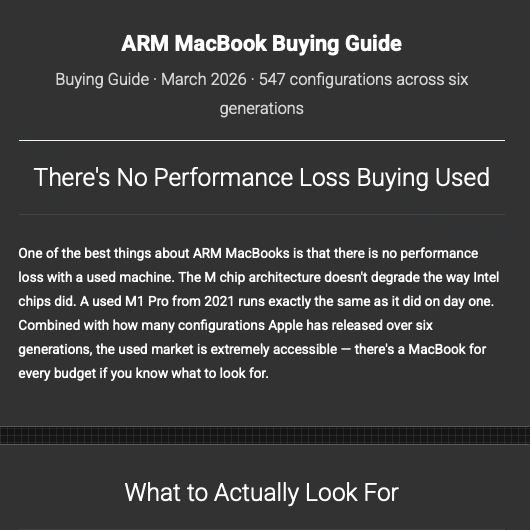 ARM MacBook Buying Guide preview